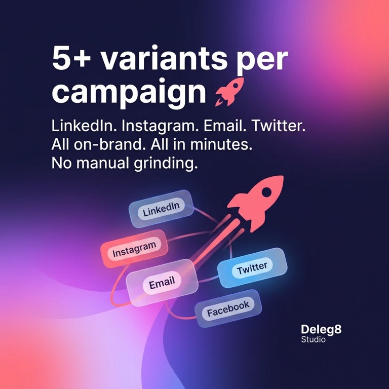 Instagram Story — 5+ variants per campaign.